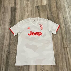 2019 Juventus Serie A Men’s Large White Adidas Away Soccer Jersey Football